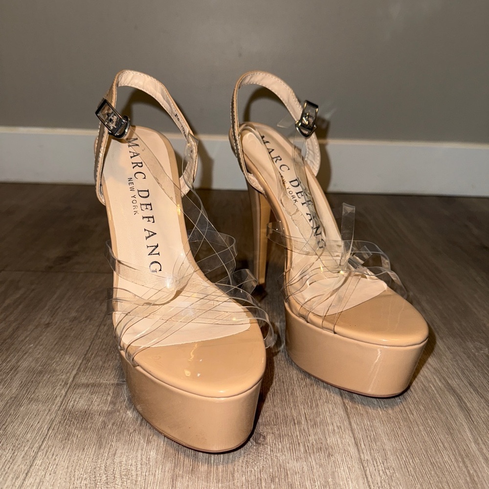 Marc Defang Tan Platform Heels